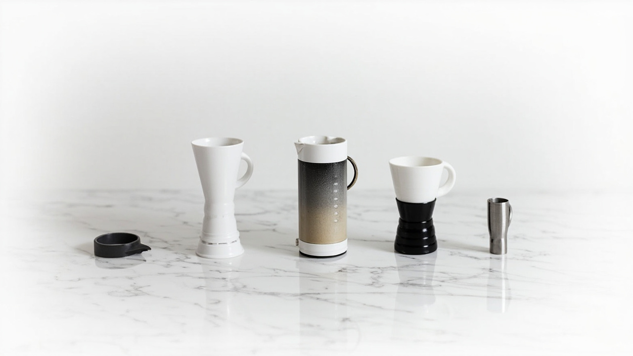 Aeropress original and Aeropress GO models side by side on a white surface